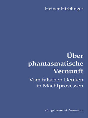 cover image of Über phantasmatische Vernunft